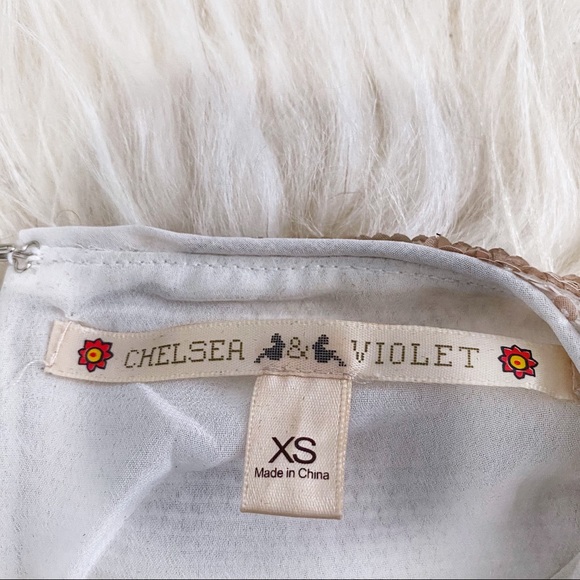 Chelsea & Violet - Sequin Top in Champagne Gold - Picture 3 of 5